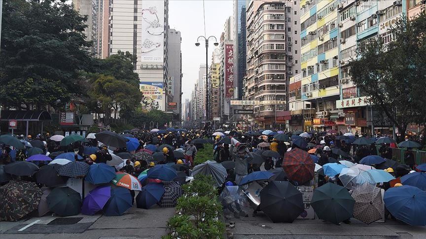 Агенција Анадолија во Хонгконг, каде што продолжуваат насилните протести