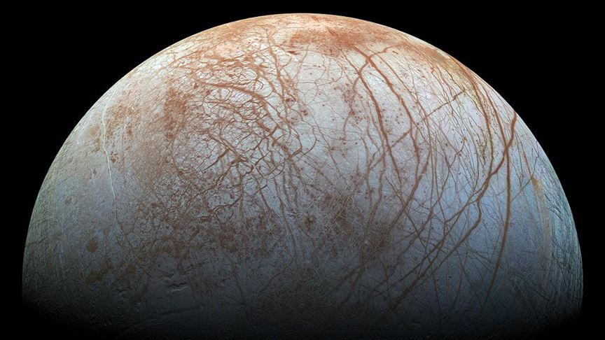 jupiter in uydusu europa da su buhari bulundu