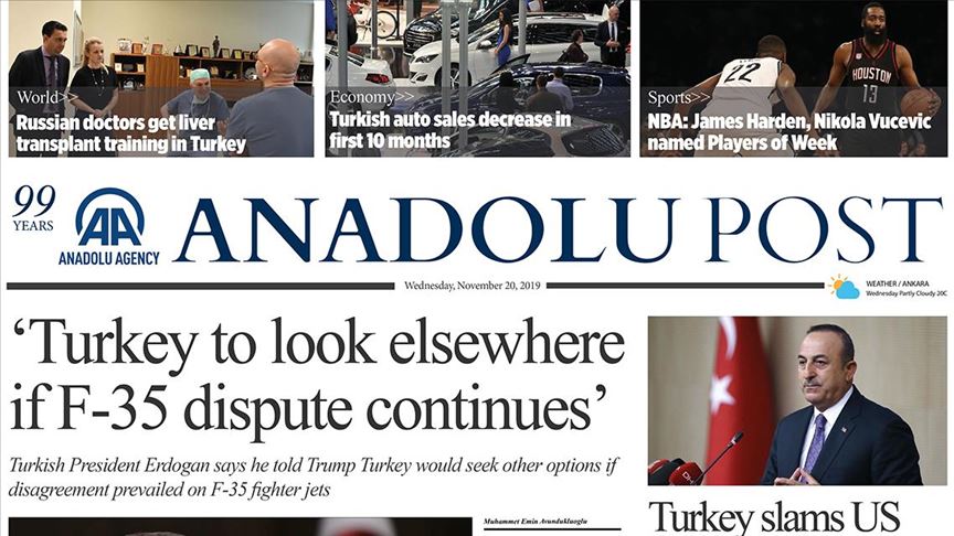 Anadolu Post-Issue of November 20