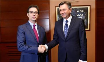 Средба на претседателот Пендаровски со словенечкиот претседател Пахор