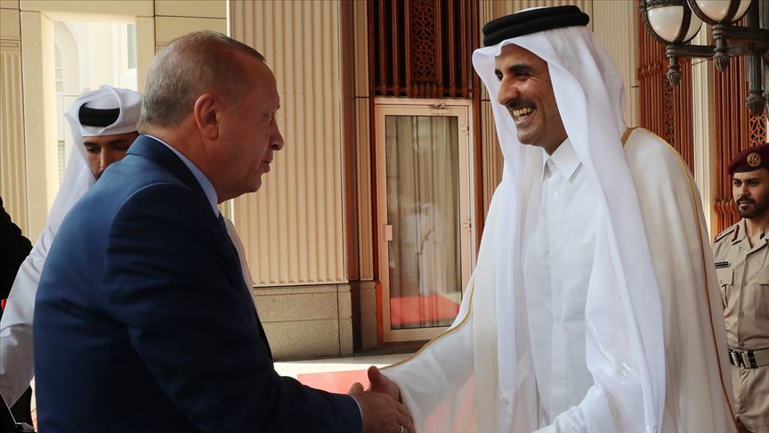 أردوغان يصل الدوحة في زيارة عمل