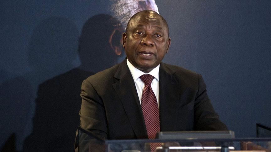 South Africa’s president condemns gender-based violence