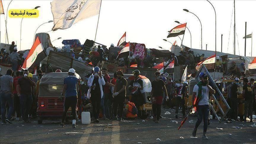 مقتل متظاهرين اثنين في اشتباكات مع قوات الأمن جنوبي العراق 