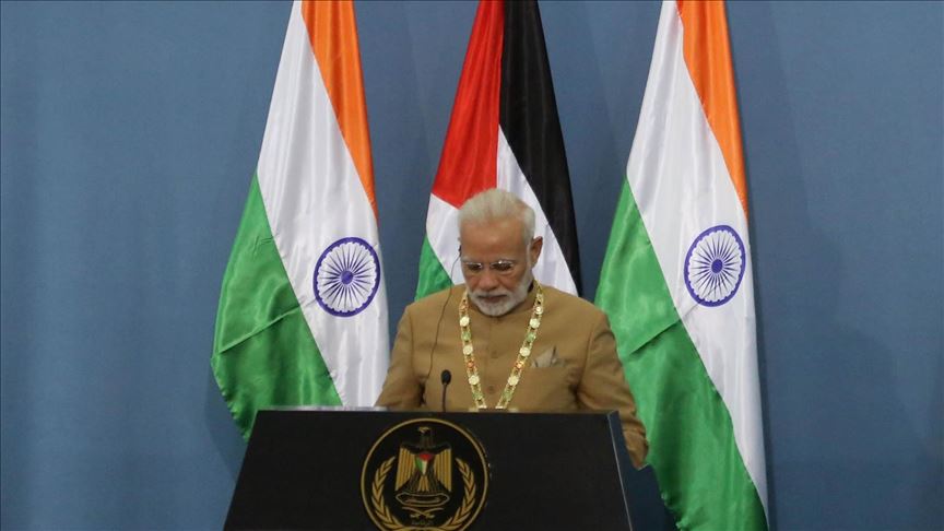 India hopes for resumption of Palestine-Israel talks