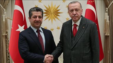 دیدار اردوغان و بارزانی در آنکارا