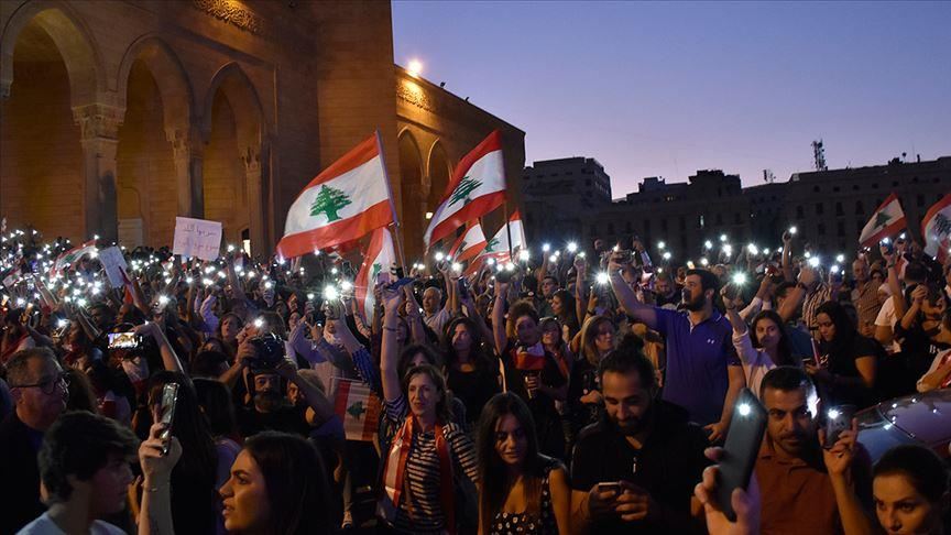 Lebanese protesters rally outside state institutions 