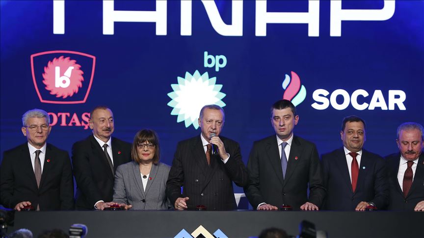 Trans-anadolijski plinovod (TANAP) povezan s Evropom