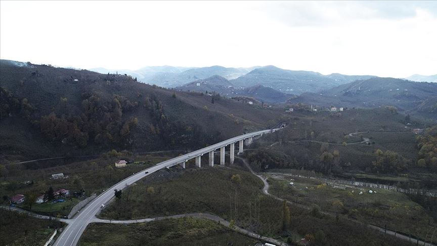 karadeniz akdeniz yolu nun yuzde 95 i