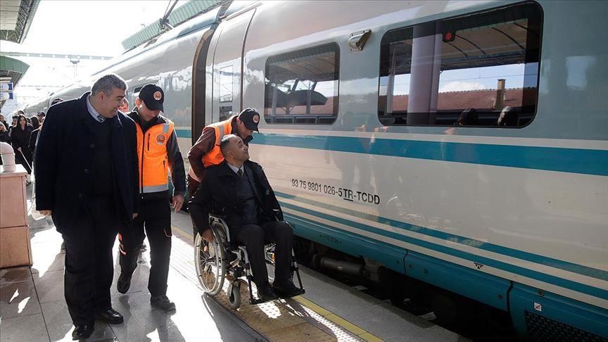 Turkey: 1.5M disabled use high-speed trains since 2014