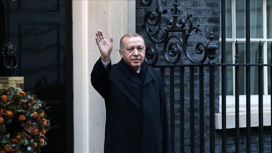 Erdogan meets UK, French, German leaders