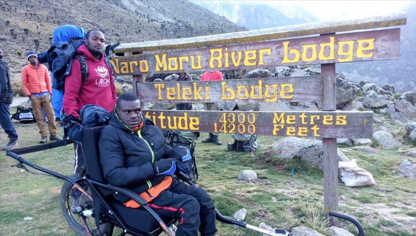 Disabled in Kenya climb Mt. Kenya to raise awareness