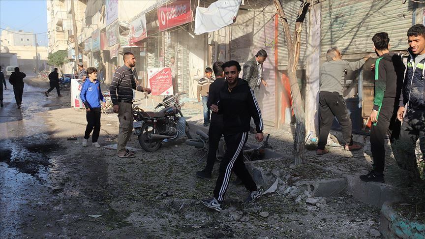 Terorîstên YPG/PKKyî êrîşî sivîlên li Ezazê kirin