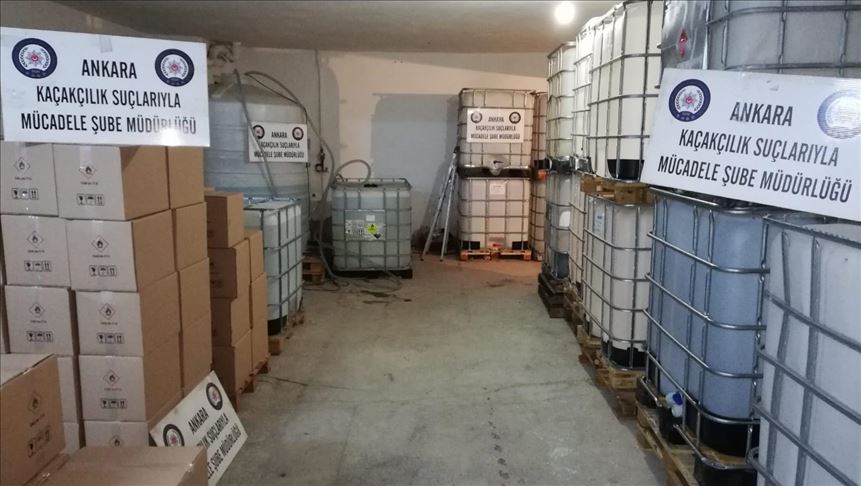 Policia turke sekuestron 20 ton alkool etilik
