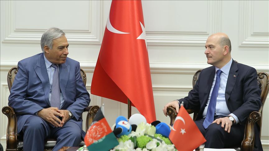 دیدار وزیر کشور ترکیه با وزیر دارایی افغانستان در آنکارا