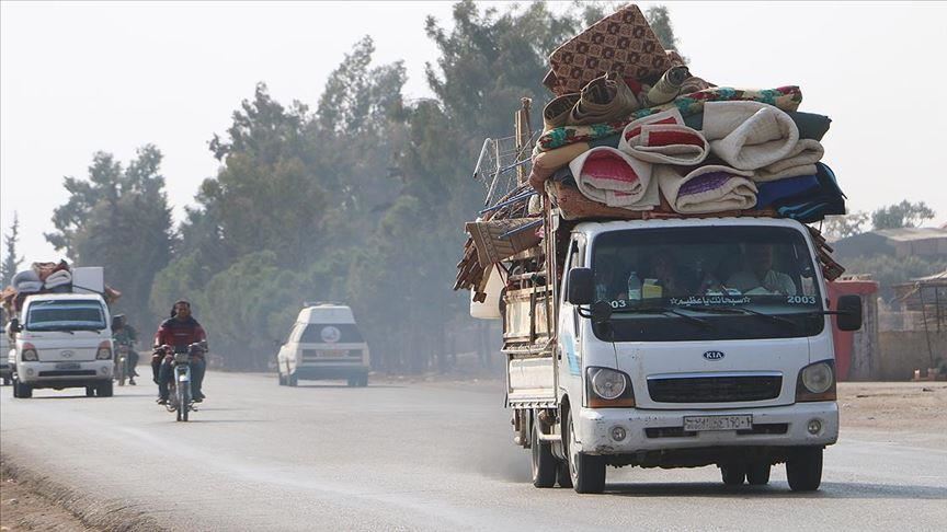 25,000 Syrians displaced in regime, Russia raids last week