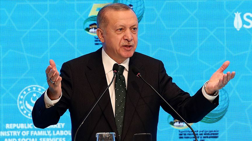 Erdoğan'dan Macron'a tepki: Alma mazlumun ahını çıkar aheste aheste