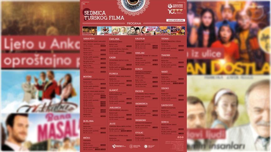Turkish Film Week to kick off in Bosnia