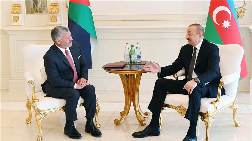 دیدار علی‌اف و عبدالله دوم در آذربایجان 