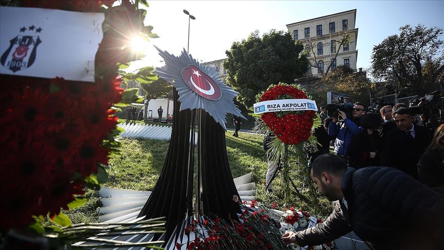 Beşiktaş'taki terör saldırısında şehit olanlar anıldı