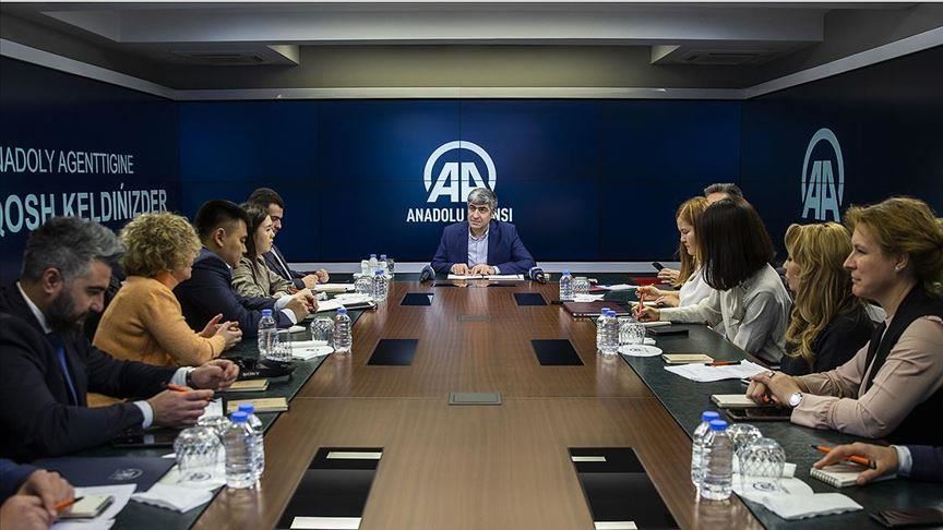 Kazakh media delegation visits Anadolu Agency