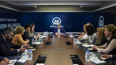 Kazakistan basın heyeti AA'yı ziyaret etti