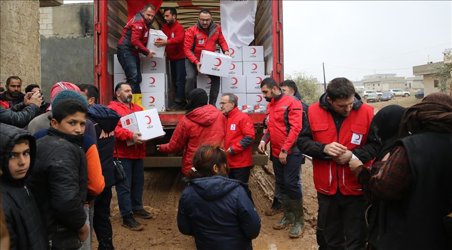 ادامه حمایت هلال‌احمر ترکیه از نیازمندان در سویه