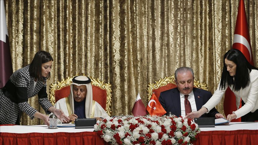 Turkish, Qatari parliaments sign cooperation protocol 