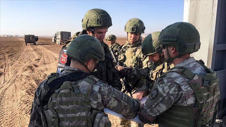 پانزدهمین گشت‌زنی مشترک نیروهای ترکیه و روسیه در شرق فرات