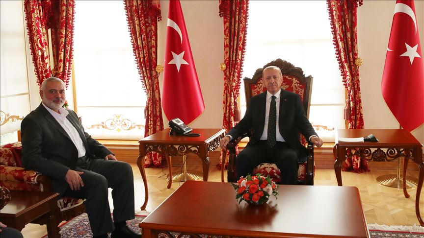 اردوغان و هنیه در استانبول دیدار کردند
