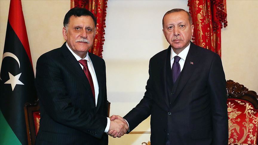 دیدار اردوغان با فائز السراج در استانبول