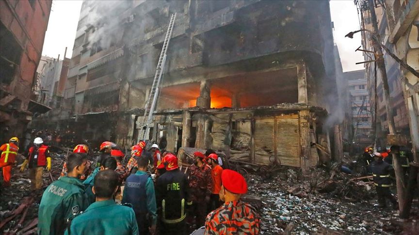 آتش‌سوزی در کارخانه‌ای در بنگلادش 10 قربانی گرفت