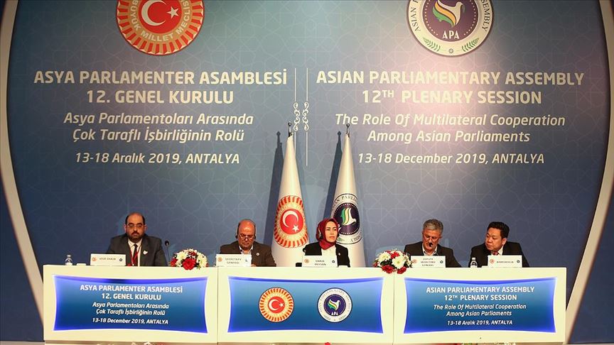 Türkiye 2 yıl daha Asya Parlamenter Asamblesine başkanlık yapacak
