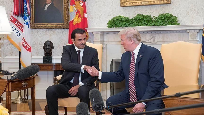 أمير قطر يبحث مع ترامب المستجدات على الساحتين الإقليمية والدولية