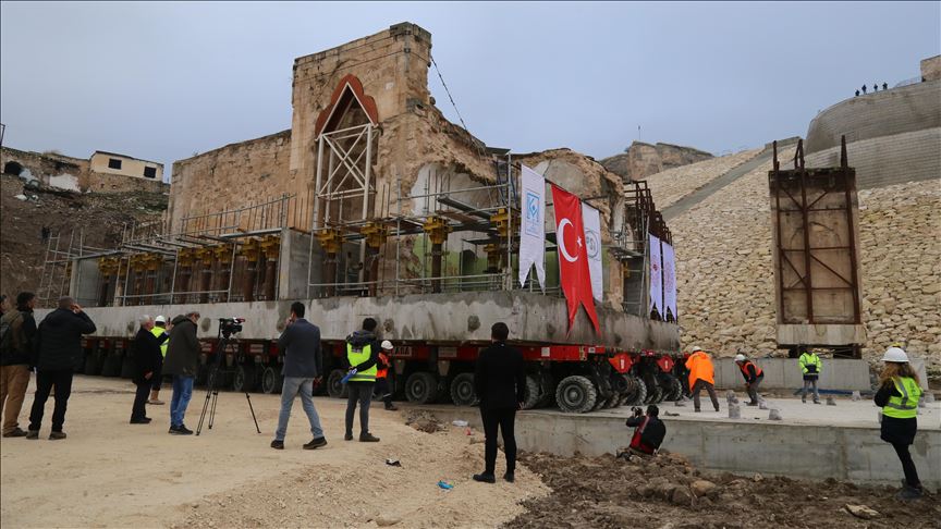 Turkey: Most of 15th-century Hasankeyf mosque relocated