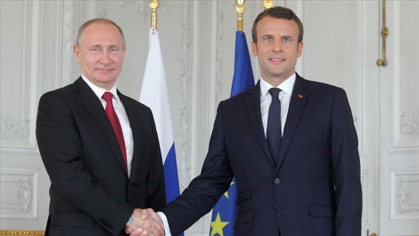 Putin, Macron discuss Libya, Syria, Ukraine