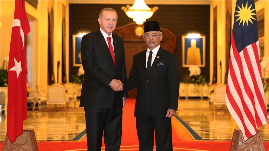 Le Président turc rencontre le Roi de Malaisie à Kuala Lumpur