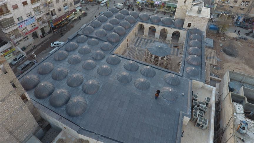 مسؤول تركي: ترميم الجامع الكبير في الباب السورية شارف على الانتهاء