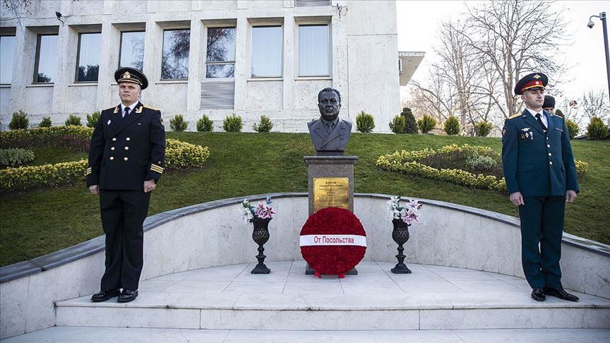 Ankara ceremony commemorates slain Russian envoy