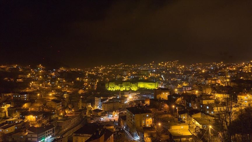 bitlis kalesi ni isiklandirma calismasi