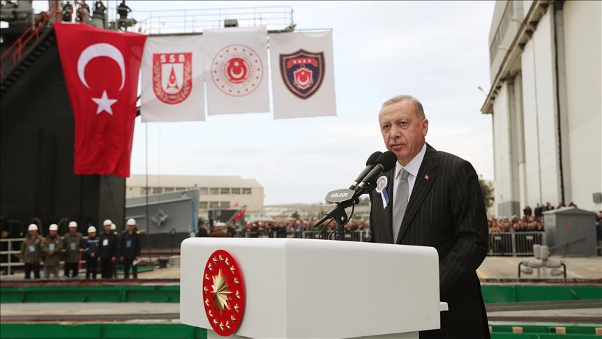 ИНФОГРАФИКА - Эрдоган принял участие в спуске на воду подлодки Pirireis