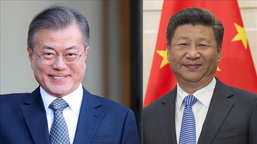 South Korea, China agree to advance bilateral relations
