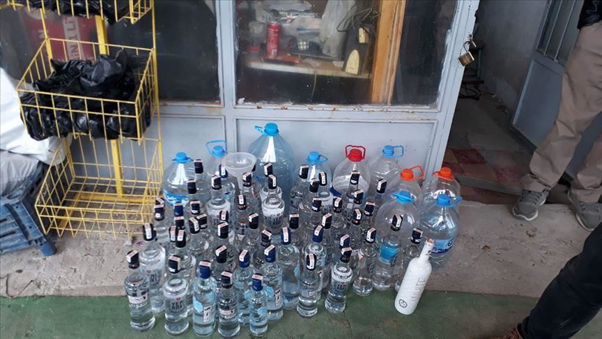 1,224 liters of bootleg alcohol seized in Turkey