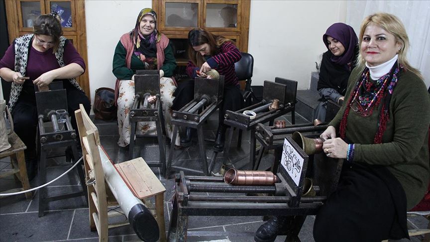 İŞKUR katkısıyla yeni bakırcı ustaları yetişiyor