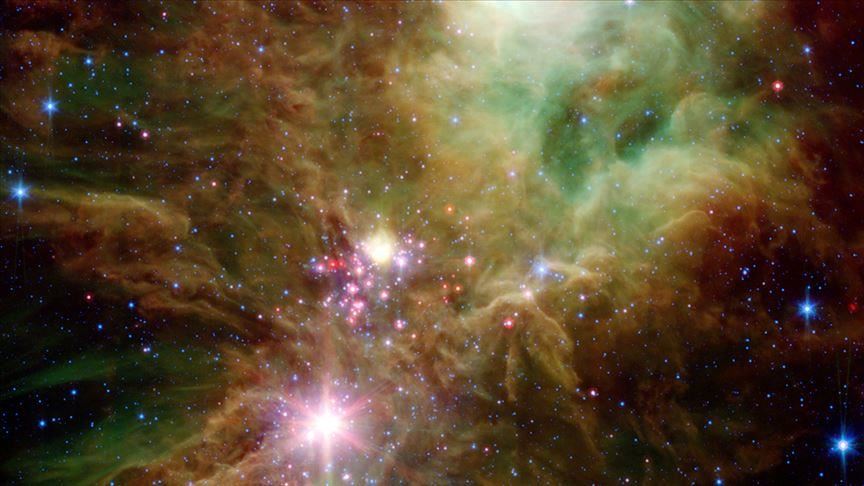 NASA photographs Christmas Tree star cluster