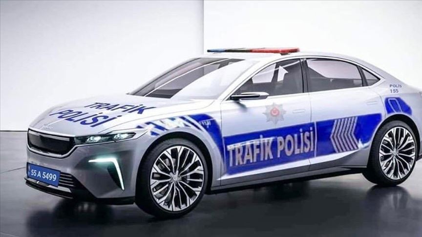 Türkiye'nin Otomobili' Paylaşımı 1 EGM'den ekip otosu fotoğrafıyla 'Türkiye'nin Otomobili' paylaşımı