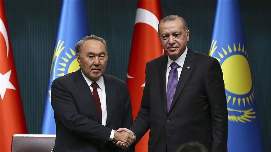 Turkish president, founding Kazakh leader speak over phone