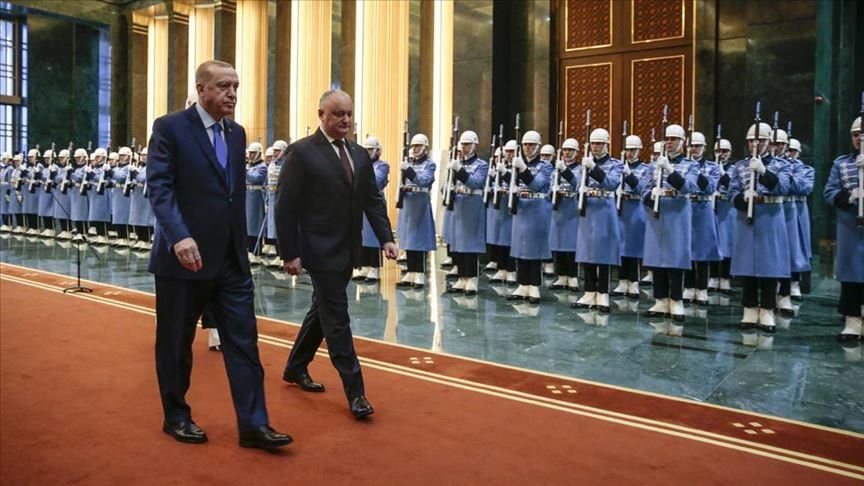 Erdogan accueille son homologue moldave, Igor Dodon