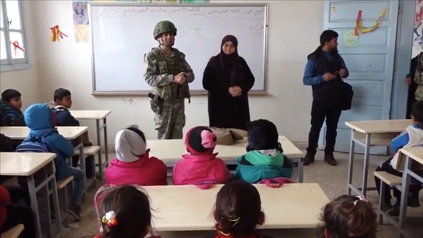 MSB: Suriyeli çocuklar okullarına dönmenin sevincini yaşıyor