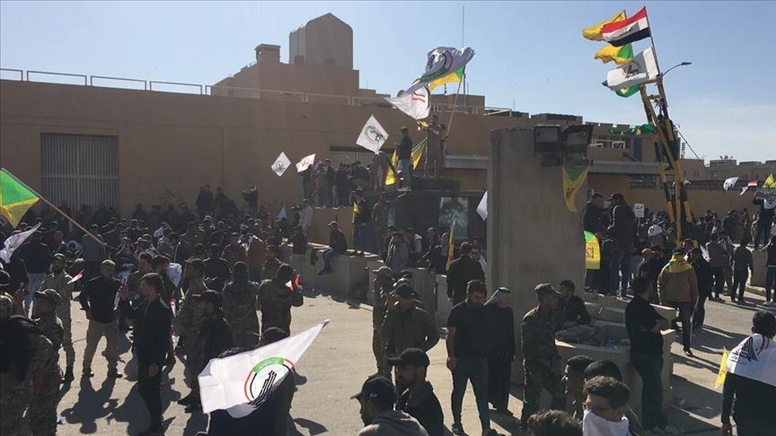 Iraqi protesters storm US Embassy in Baghdad