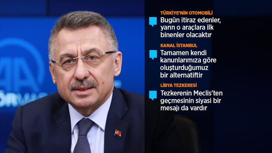 Cumhurbaşkanı Yardımcısı Oktay: Libya anlaşması ile bizi karaya hapsetme oyununu bozduk